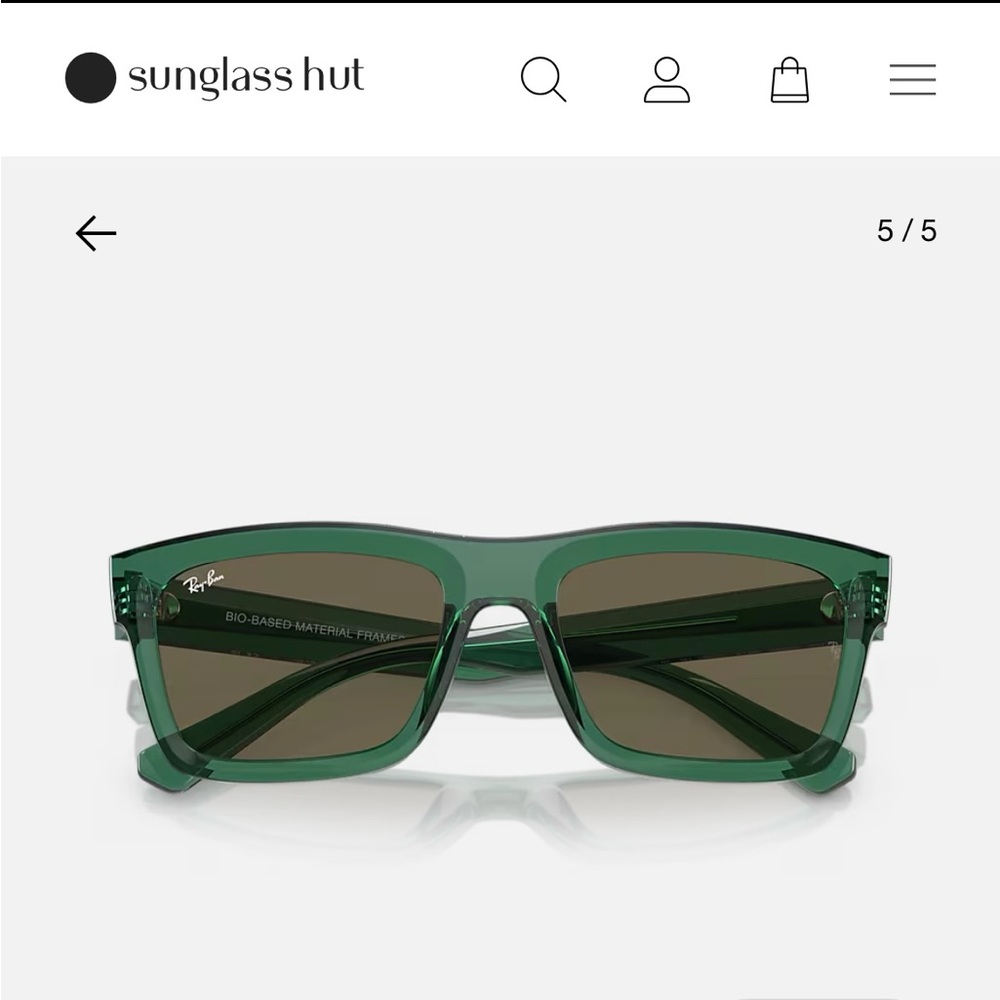 Ray-Ban Green Sunglasses - Picture 5 of 13